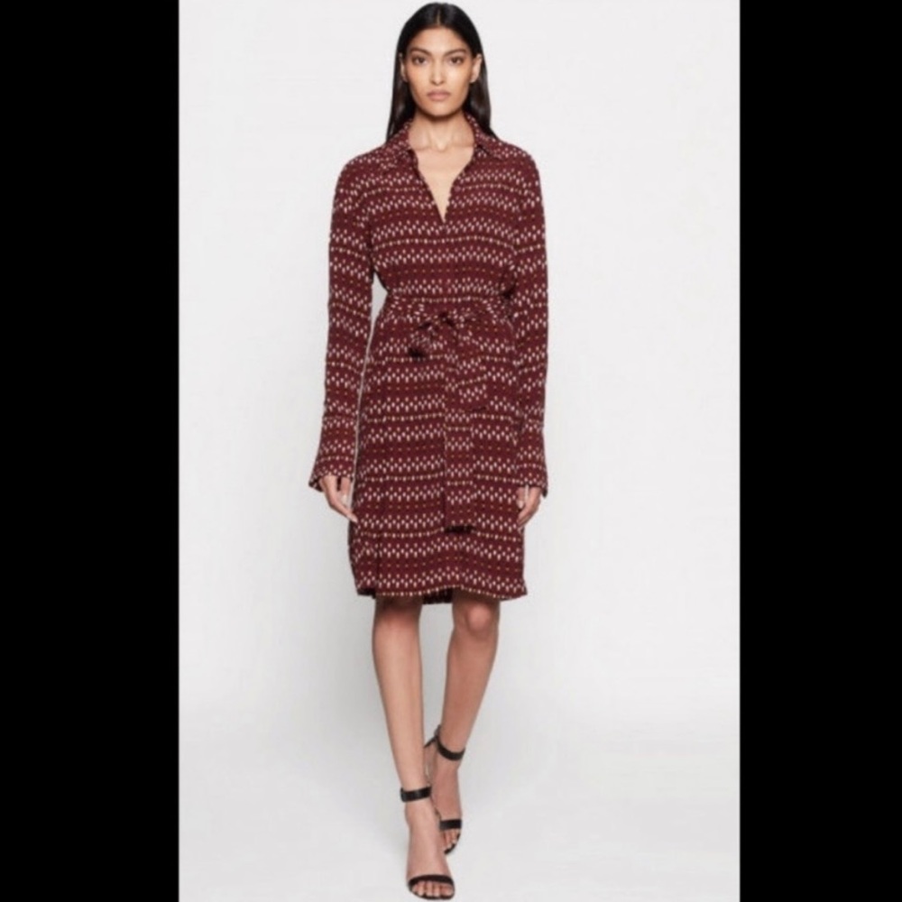 Equipment Chansette Shirt Dress Tawny Port Multi